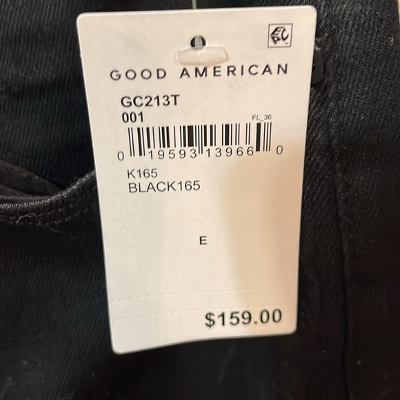 Good American black jeans with tags and size 28-32 plus size jeans - Picture 3 of 4